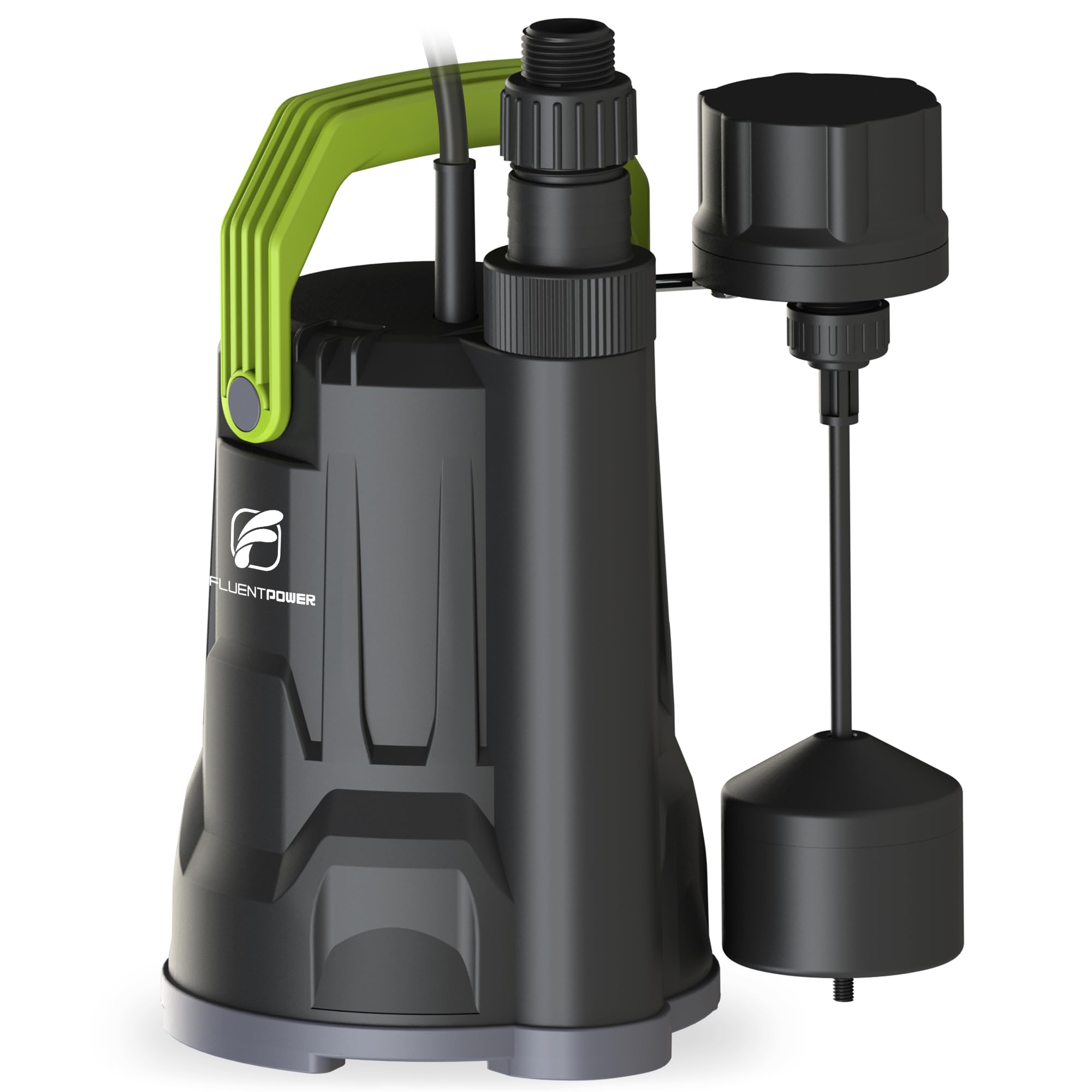 Photo 1 of ******MISSING PARTS*****
FLUENTPOWER Sump Pump, 3/4HP Submersible Water Pump, 3000GPH Utility Pump with Vertical Float Switch for Swimming Pool Garden Pond Basement Draining, with 16.4Ft Cord, Adapters, Check Valve and Rop