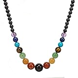 Ayriwoyi 7 Chakra Necklace for Women Natural Stone