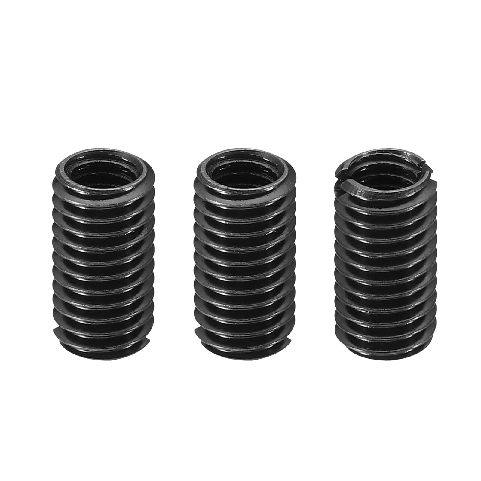 PATIKIL Grade 8.8 Carbon Steel Threaded Repair Insert Nut, 3pcs M6x1 Female to M8x1.25 Male High Strength Screw Sleeve Inserts Reducing Adapter Reducer 15mm