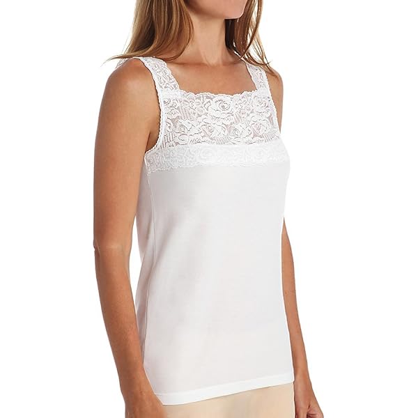 【新品未使用タグ付き】Lace Docking Camisole SofTech Venice Lace Detail Cami Black / S at Amazon Women's