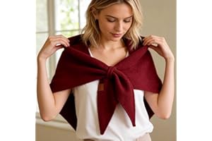 Pashmina Shawl Wraps for Women, Knitted Shawls and Wraps Cardigan Cape, Wool Cashmere Feel Shoulder Top Sweater Shawl Scarf, 