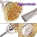 Swpeet 72Pcs Wire Wheel Brushes Kit, Including Brass and Steel Wire Brush Set 1/8