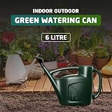Accurate 6L Watering Can with Sprinkler Rose Green garden tool view 6