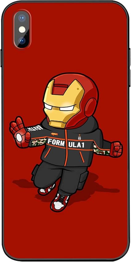 Amazon Co Jp Iphoneケース Marvel Iron Man Tpu素材 コミック調 漫画 薄型 スリム 耐衝撃 脱着簡単 軽量 マーベル アイアンマン 可愛い アイフォンケース 携帯カバー スマホケース スマホカバー Iphonexsmax対応 家電 カメラ