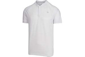 Three Sixty Six Collarless Golf Shirts for Men - Men’s Casual Dry Fit Short Sleeve Polo, Lightweight and Breathable