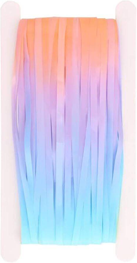 Amazon Maruikao 1pcs フリンジメタリックカーテン ストリングカーテン キラキラ 箔レインカーテン 誕生日パーティー 写真の背景 結婚式の装飾 オレンジ 青 ソファカバー マルチカバー オンライン通販