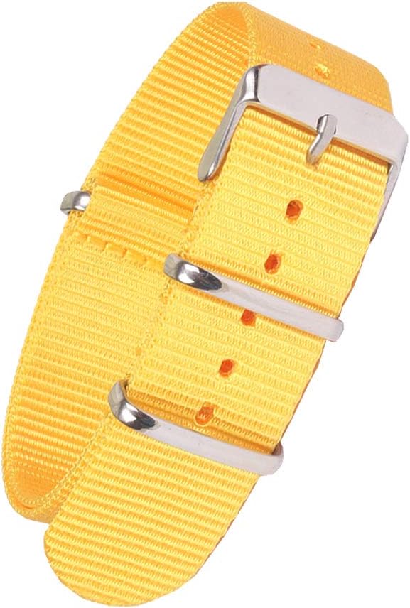 Watch Band Ballistic Nylon Strap Wristband with Stainless Steel Buckle 18mm 20mm 22mm