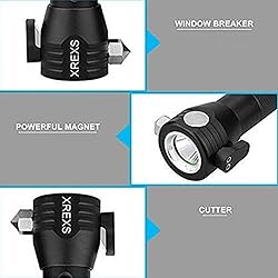 XREXS Solar Powered LED Car Flashlight
