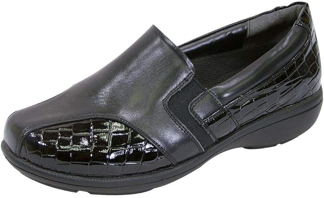 Peerage Agatha Women Wide Width Comfort Leather Loafers