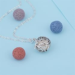 INFUSEU Essential Oil Diffuser Necklace for Women