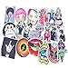Jasion Stickers 200-Pcs PVC Mixed Decals Waterproof Anti-Sunlight DIY Ideals for Water Bottles Cars Motorbikes Portable Luggages Phone Ipad Laptops