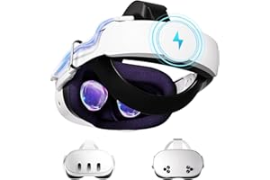 Battery Head Strap Compatible with Meta Quest 3 & 3S 10000mAh - Battery Pack Soft Elite Strap for Balance Weight - Extend Pla