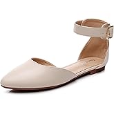 VenusCelia Women's D'Orsay Strap Flat Shoe