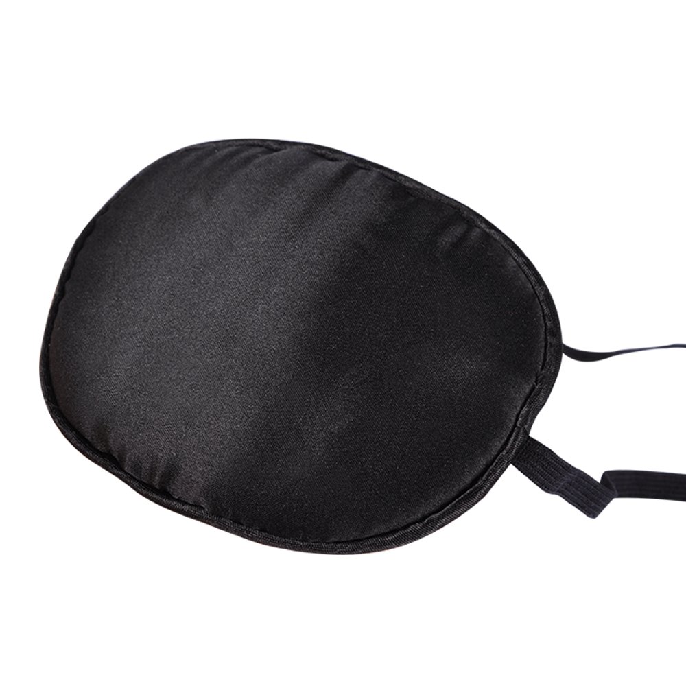 eZAKKA Silk Eye Patch for Adults, 2 Pieces Elastic Eyepatch Lazy Eye Patches for Amblyopia Strabismus, Black and Pink : Beauty