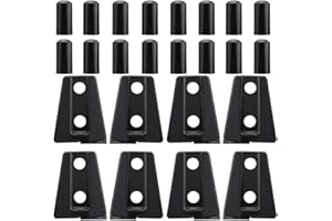 Aramox Door Hinge Cover Set for JEEP JK Unlimited, Black Bracket Trim, 8-Piece, Compatible with 2007-2018 4-Door Models