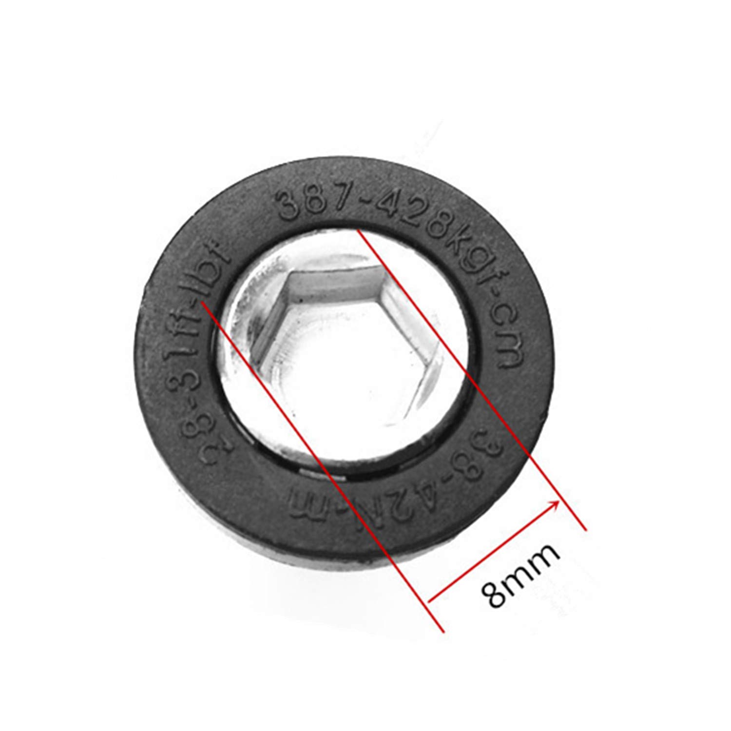 ONIPAX 12 bulloni per freno a disco per bicicletta Bulloni per rotore MTB 6 bulloni M5x10mm Bulloni per freno Mountain Bike T25 Bulloni per rotore freno con 1 chiave T25
