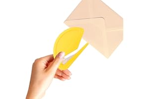 GLSGSB Letter Opener Envelope Slitter – Envelope Opener,Mail Opener,Wrapping Paper Cutter,Package Opener (6 x Yellow)