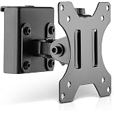 InLine Slatwall 23183A Monitor Bracket Short Wall Mount for the Slatwall System, Wall or Table Mounting, Desk Mount for 13-27 Inch Screen, VESA 75/100 mm Black