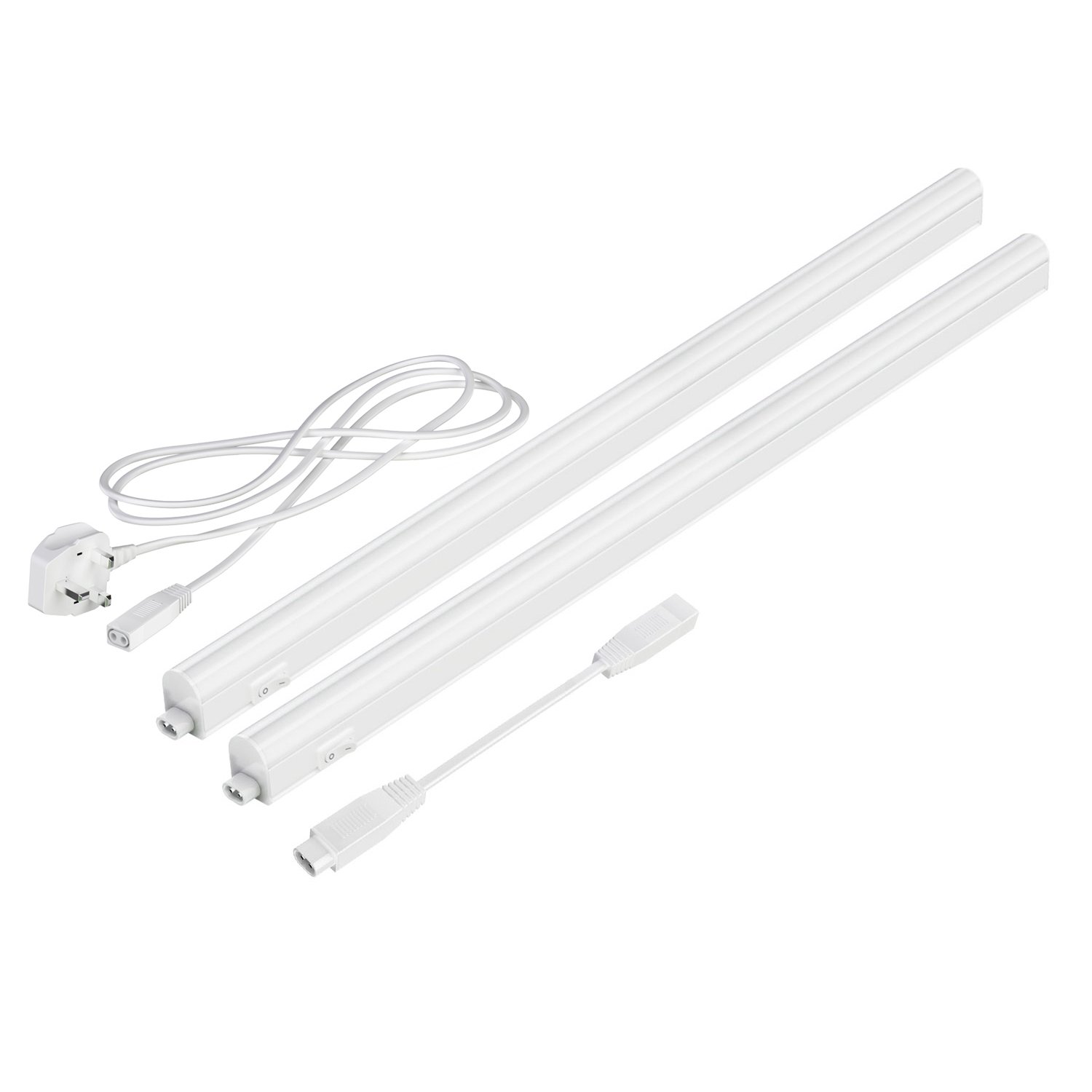 Parlat LED Under-Cabinet luminaires Rigel, Each 57.3cm, Each 790lm, Warm-White, Set of 2, BS