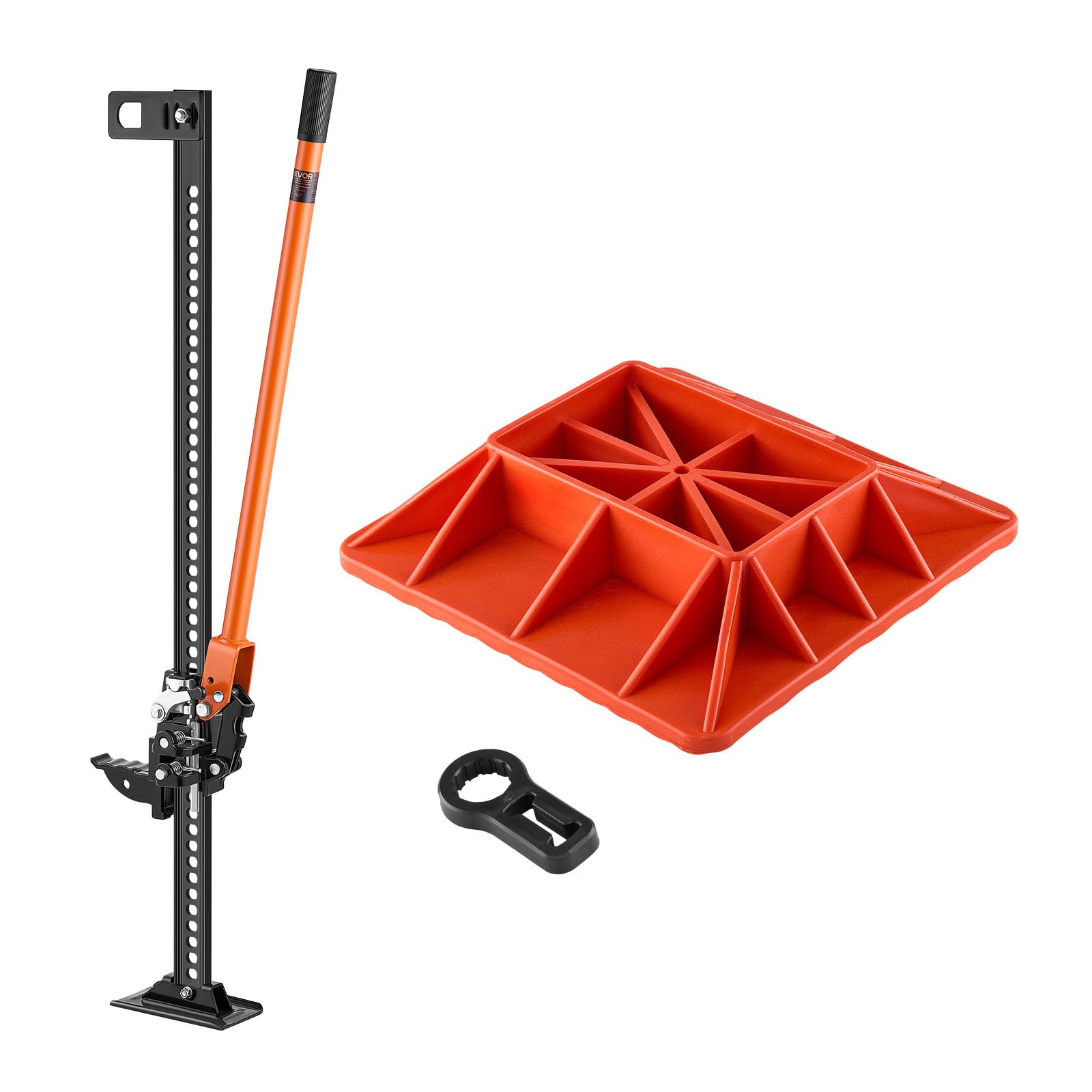 Photo 1 of ***BASE ONLY/MISSING JACK***VEVOR Farm Jack with Base, 48" Utility High Lift Farm Jack, 3.18 Ton (7,000 lbs) Capacity Ratcheting Off Road Utility Jacks, Heavy-Duty Lift Jacks with 5.12"-42.5" Lifting Range for Tractor, Truck,SUV