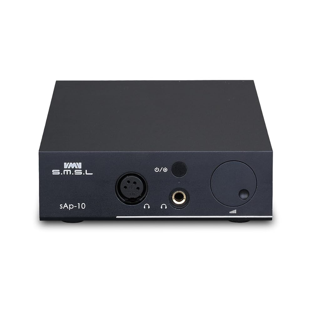SMSL SAP-10 Full Balanced Headphone Amplifier XLR RCA Input Built-in Linear Power Supply TPA1620A2 Black
