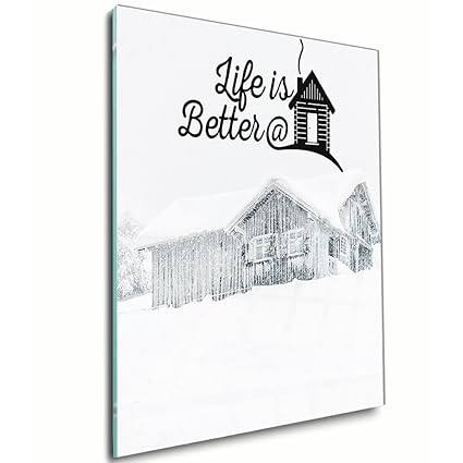 Amazon Com Life Is Better With Beautiful Snow Cabin In The Woods