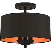 Livex Lighting Bradhurst 3 Light Black Ceiling Mount
