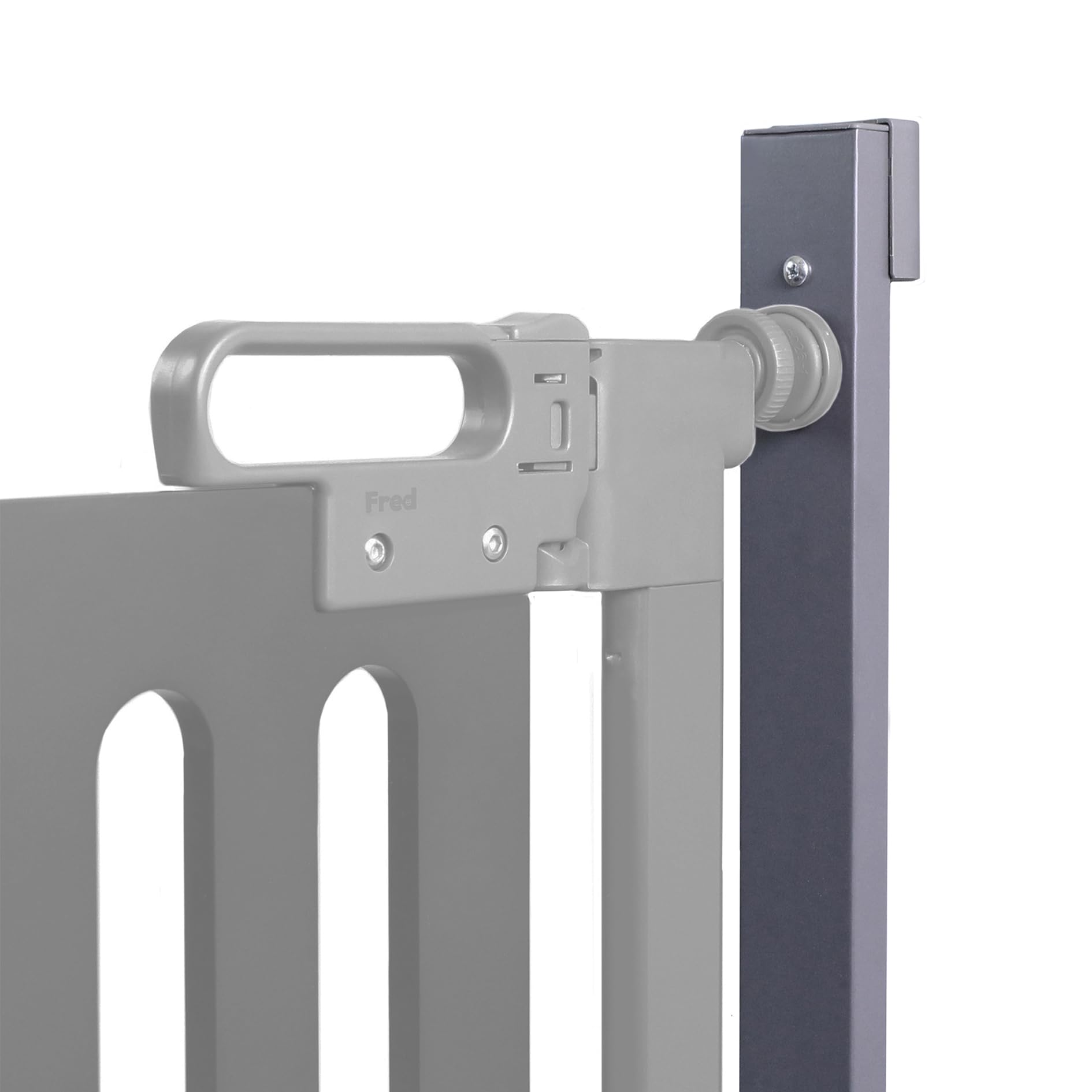 Fred Safety Universal Wall and Skirting Kit, Dark Grey, Fit Any Stair Gate Over A Skirting Boards Or Against Sloping Walls