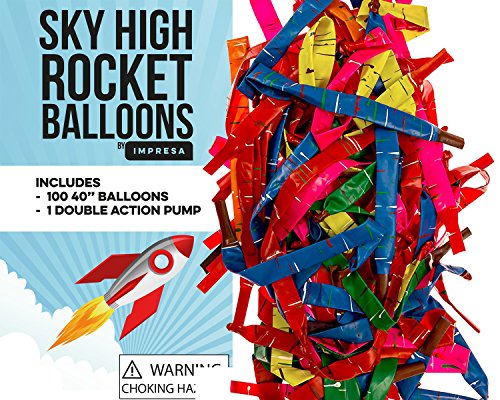 4 Impresa+Products+100+Pack+Rocket+Balloons