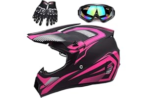 TXXFWJ Adult 4 Wheeler Helmet, Motocross Helmet DOT/FMVSS-218 Certification Comfortable and Breathable Full Helmets for Locomotives Used in All Seasons