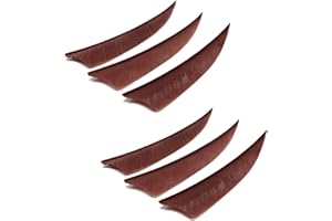 M.SJUMPPER ARCHERY Arrows 3 Inch Real Feathers Fletching with Shield Cut for DIY Hunting Shooting Shafts (36 Pack)
