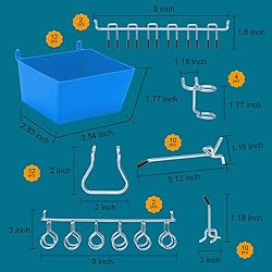 Daanxw 248PCS Pegboard Accessories Organizer
