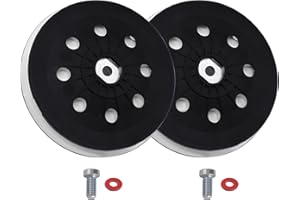 BONUPAOT 2023 Upgrade 492284 Hard D125 Sander Replacement Pad 5in 8 Hole*2 Pack,for 5in Hook&Loop Sanding Discs,is Compatible with Festool LEX125 ETS EC125 Random Orbit Finish Sanders 2 -Year Warranty