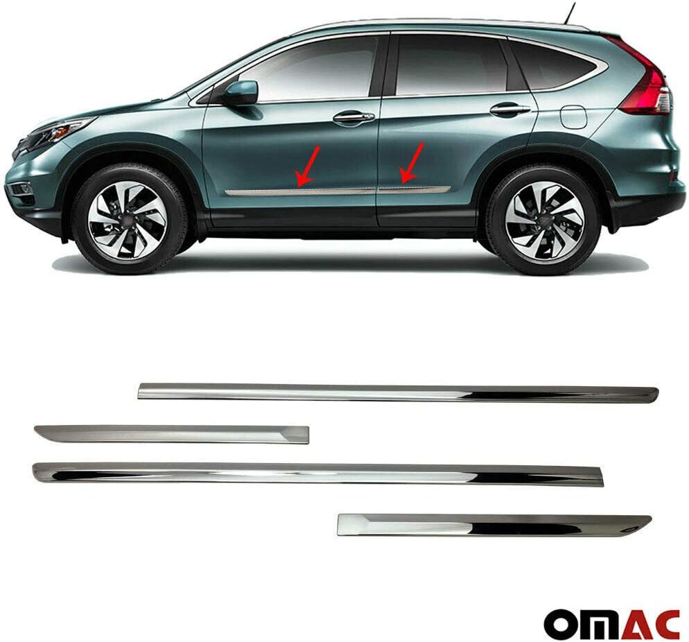 Door Protection Strips Chrome ABS for CRV 2012-2017 4 Pieces