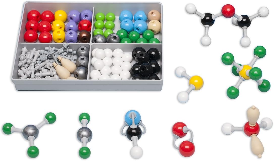 Molymod MMS-002 Advanced Level Chemistry Set, Beige, Grey, Purple, 0.24 x 0.17 x 0.04M