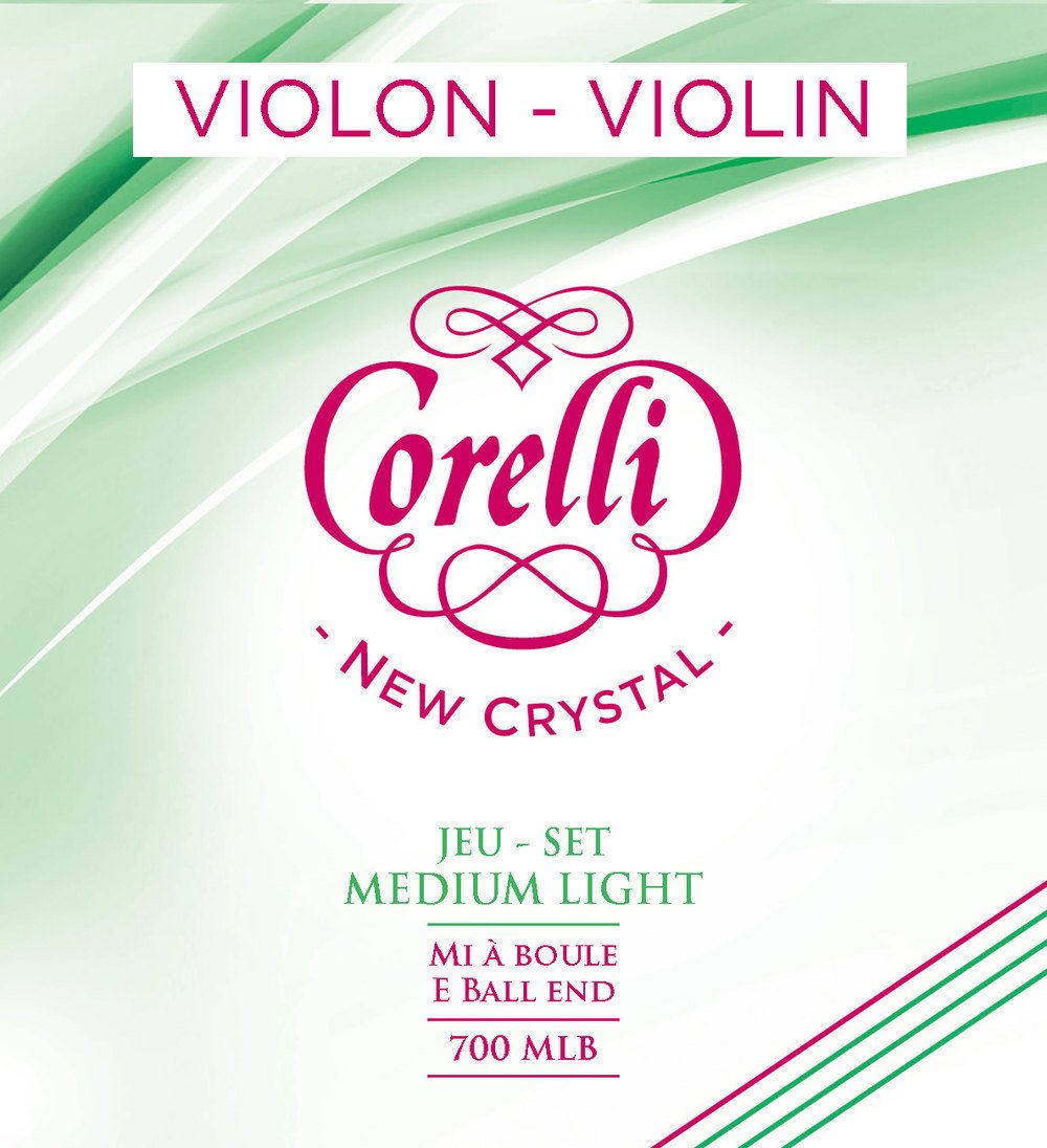 Corelli Violin strings Crystal set with ball end Light 700MLB