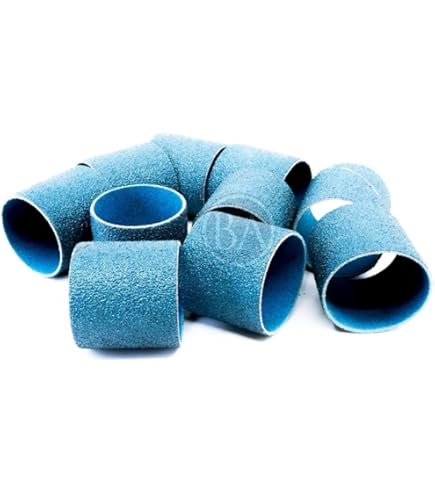 Bandes Oxyde D'aluminium Grain 120 Lot De 10 Bandes Abrasives Spirales Oxyde D'aluminium - Grain 120 - 1,9 X 2,5 Cm - Pour Meuleuse, Perceuse Rotative Accessoire Pour Meuleuse Rotative