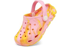 Cubufly Kids Clogs Boys Girls Marbled Tie Dye Garden Water Shoes Toddler Slides Sandals Pool Beach Slipper