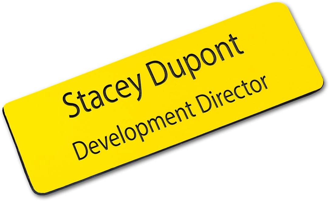 PlaqueMaker CustomEngraved Business Name Tag/ID with