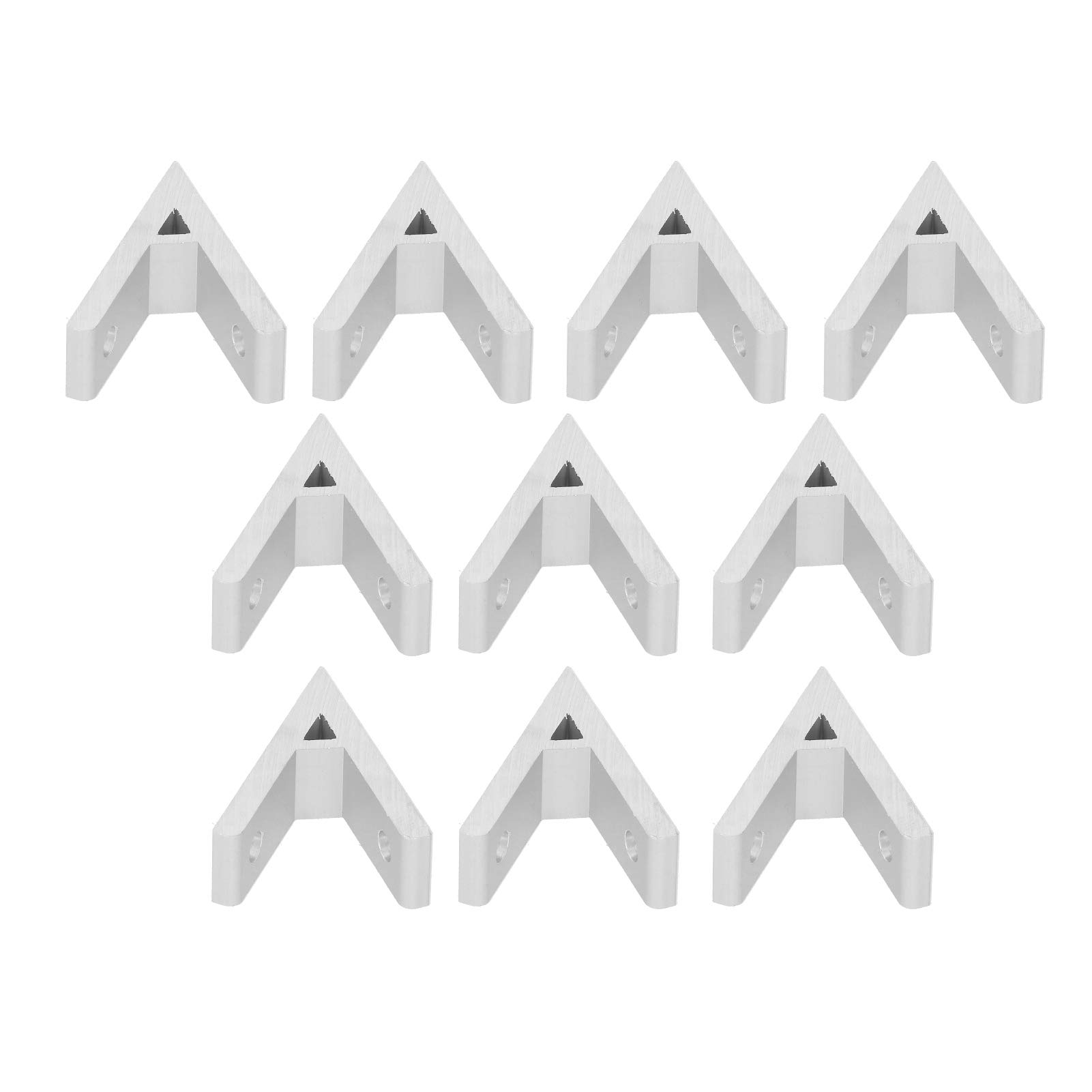 10Pcs Aluminium Angle Corner Industrial Profile Connector Accessories (4040-45 degrees)