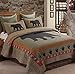 Bear and Paw Quilt & Sham Set + Matching Quilt Throw (Queen/Full)