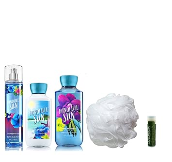 Honolulu Sun Bath Body Works Perfect 5 Piece Gift Set Of Fragrance Mist Body Lotion