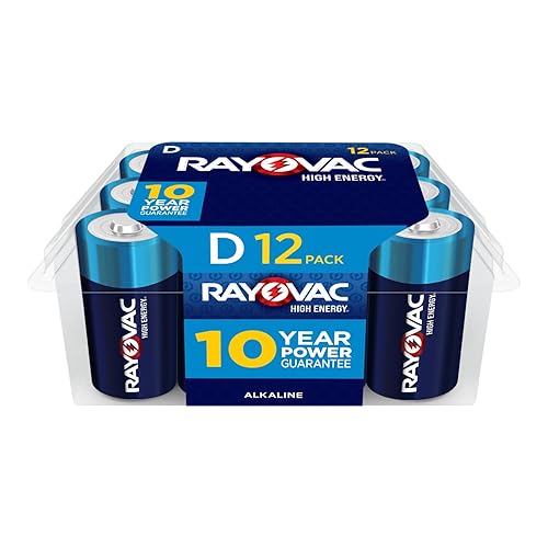 Rayovac High Energy D Batteries (12 Pack), Alkaline D Cell Batteries