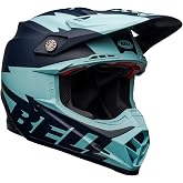Bell Moto-9 Flex Dirt Full Face Motorcycle Helmet - Breakaway Matte Navy/Light Blue, Large