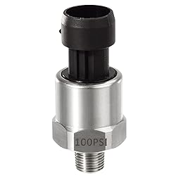 AUTEX 100psi Pressure Transducer Sensor, 0-100 Psi