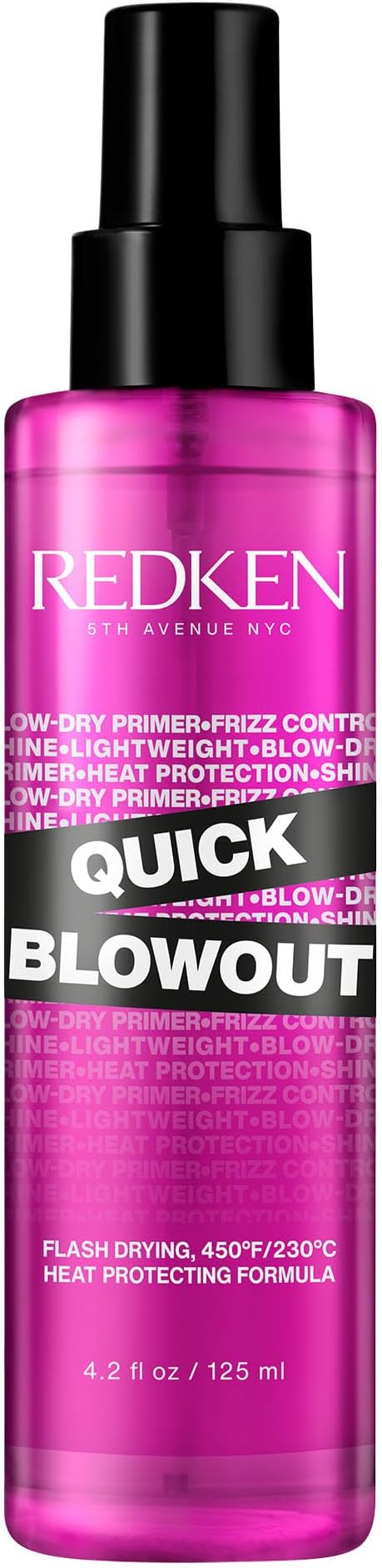 REDKEN Quick Blowout Spray 125ml Heat Protection Accelerated Blow Dry All Hair