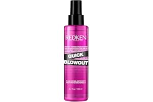 Redken Quick Blowout Heat Protectant Spray For All Hair Types - Smooths & Adds Shine, Lightweight Blowdry Styling Primer with Heat Protection