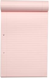 Rhino A4 Refill Pad 100 Pages 8mm Lined Blue-Tinted Paper 1 Pack Pink Border view 3
