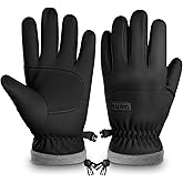ihuan Kids Winter Waterproof Ski Gloves, Snowboarding Touchscreen Snow Cycling Running Gloves for Boys Girls