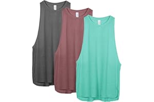 icyzone Women's Racerback High Neck Workout Athletic Yoga Muscle Tank Tops